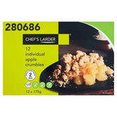 Chefs Larder Individual Apple Crumbles 12 x 175g  Adomoo